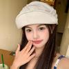 Japanese Newsboy Hats Classic Peaked Caps Ins Linen Berets  Spring Summer