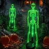 Waterproof Halloween Solar Stake Lights Realistic Skeleton Skull Festive LED Lights  Outdoor Garden