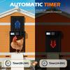 Automatic Chicken Coop Door Auto Duck Door Battery Powered Electric Chicken Coop Door with Timer & Manual Control LED Screen