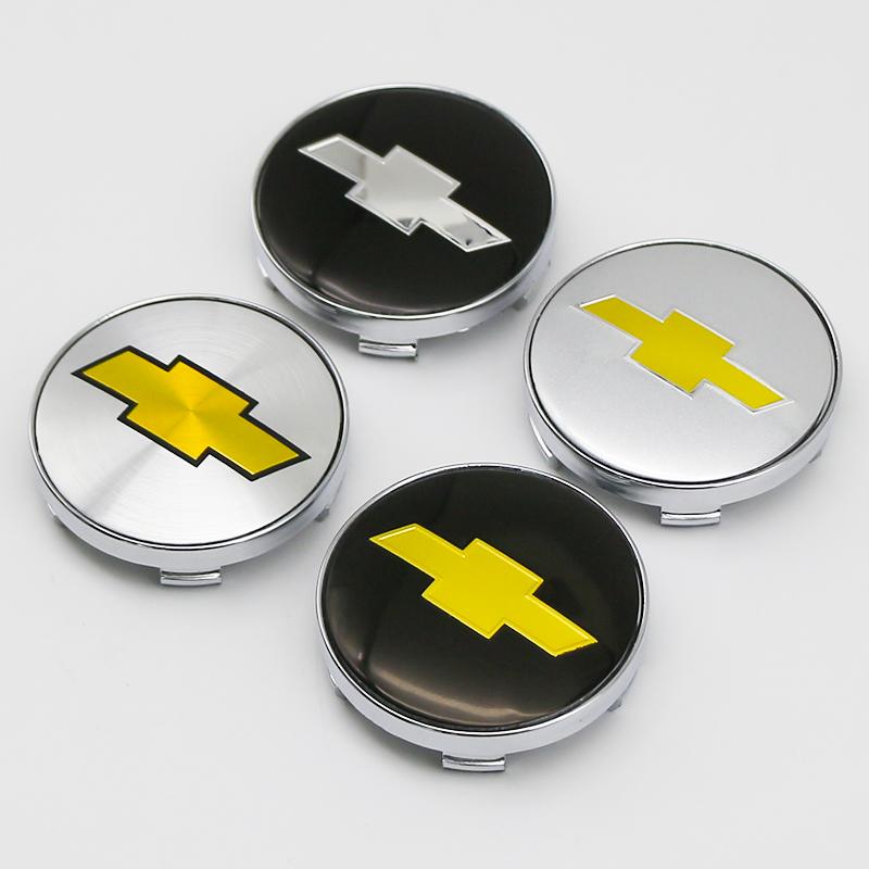 4 шт. 3D Для Chevrolet 56 мм 60 мм Автомобильный значок Колпачок ступицы колеса Наклейки Накладки Стайлинг аксессуары