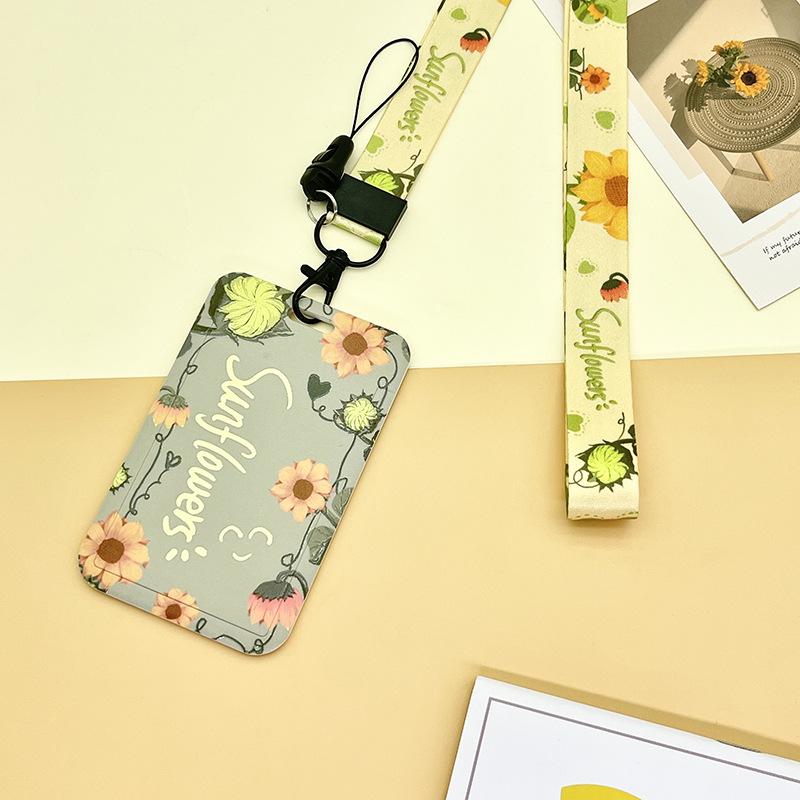 Cartoon Credential Card Holder Bags Doctor Nurse Neck Strap Lanyards Keychain Pass Card Holder Hang Rope Lariat Lanyard Gifts