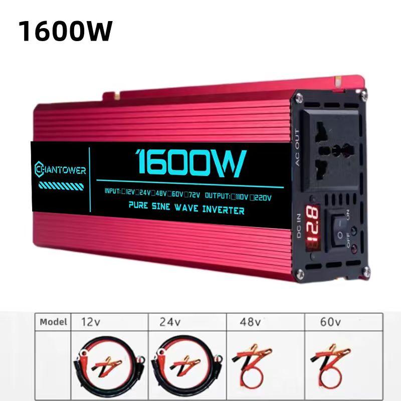 Инвертор чистой синусоиды DC 12v/24v/48v/60v/72v в AC 110v/220v 6000W 5000W 4000W 3000W 1600W Преобразователь Автомобильный Солнечный Инвертор Питания