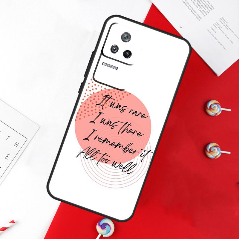 Чехол для Xiaomi 11T 12T 13T 14T Pro 13 14 15 Ultra POCO X7 Pro X3 X5 X6 F5 F6 M6 Pro с текстом песни All Too Well