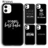Krajews Keep Calm and Go Vegan Чехол для телефона для iPhone 14 5 6s 7 8 plus 11 12 13 pro X XR XS max Samsung Galaxy S21 S22ultra
