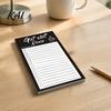 Magnetic Reminder Board List Notepad, Thick Paper Tear-off Checklist Planner, Black Bordered Retro Writing Stationery for Home Design Task Organizer