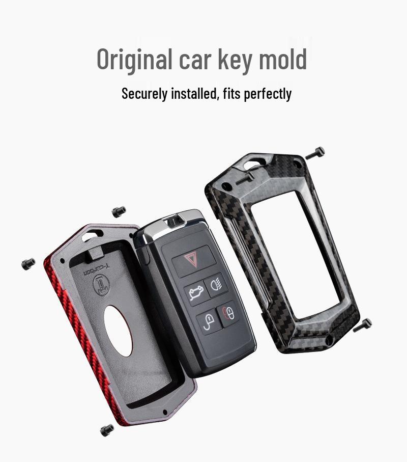 T-carbon Real Carbon Fiber Key Case for Land Rover Range Rover Evoque