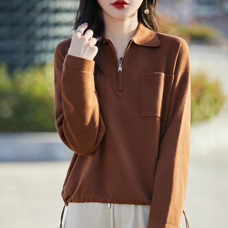 Женский кашемировый свитер Qinghe кашемир 50% шерсть 50% шелк Женский осенне-зимний кашемировый свитер мягкий и теплый