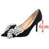 Rimocy Crystal Bowknot Pumps Women 2024 New Thin Heels Bling Rhinestones Wedding Party Shoes Woman Pointed Toe High Heels Shoes