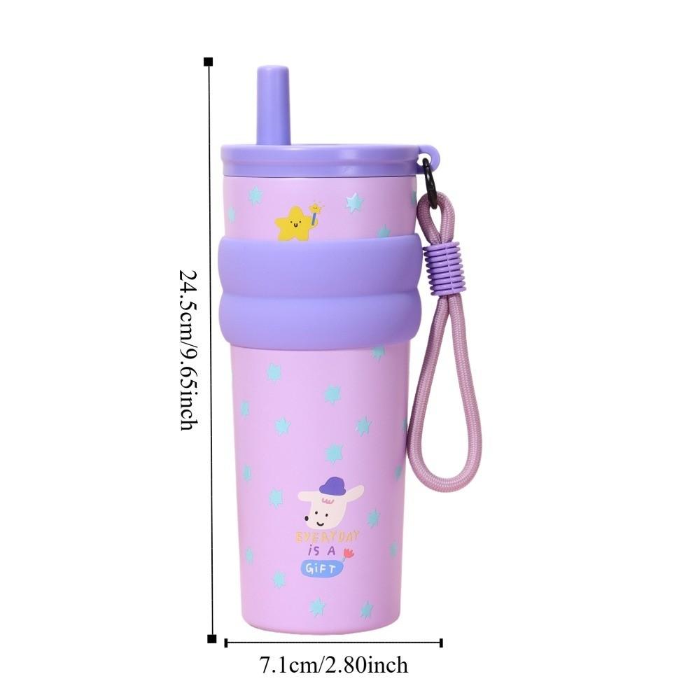 High-Capacity Thermos Water Bottle Stainless Steel Vacuum Cup Portable Insulation Cup Daily Use