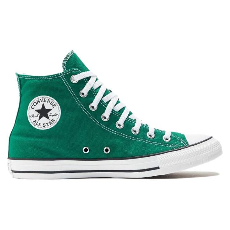 Converse Chuck Taylor All Star Удобные Универсальные Высокие Кеды из Канваса Унисекс Зеленые 164027C