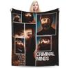 Cozy Criminal Minds Spencer Reid Blanket Stuff Sofa Decorative  Throws And Blankets Lightweight Flannel for Bedroom
