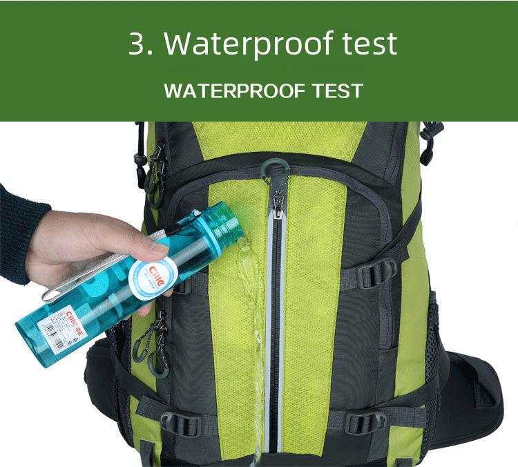 Легкий походный рюкзак из нейлона, 45 л, водонепроницаемый, со светоотражающими полосами, двойная спинка