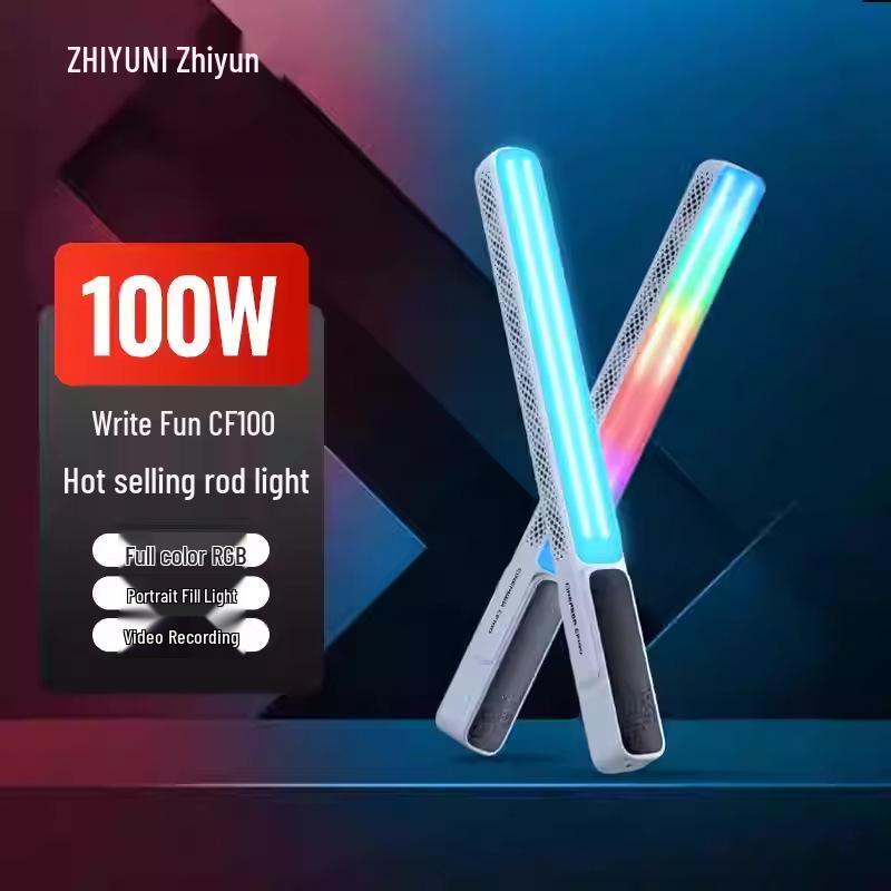Zhiyun Write Fun CF100 RGB 100 Вт Портативный светодиодный заполняющий свет для съемки на открытом воздухе ночью.