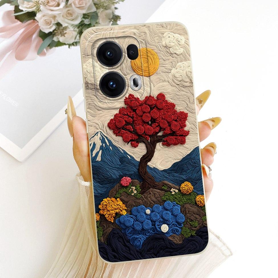 Чехол для Oppo Reno 13 Pro Силиконовый Роскошный Модный Крутой Кавайный Милый Расписной Чехол для Oppo Reno13 Pro CPH2697 PKK110 Корпус