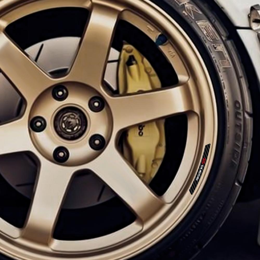 4/8/20PC Car Styling Wheel Hub Rim Decoration Sticker For Kia Sportage Rio Ceed Cadenza Sorento Optima Soul Picanto Forte Cerato