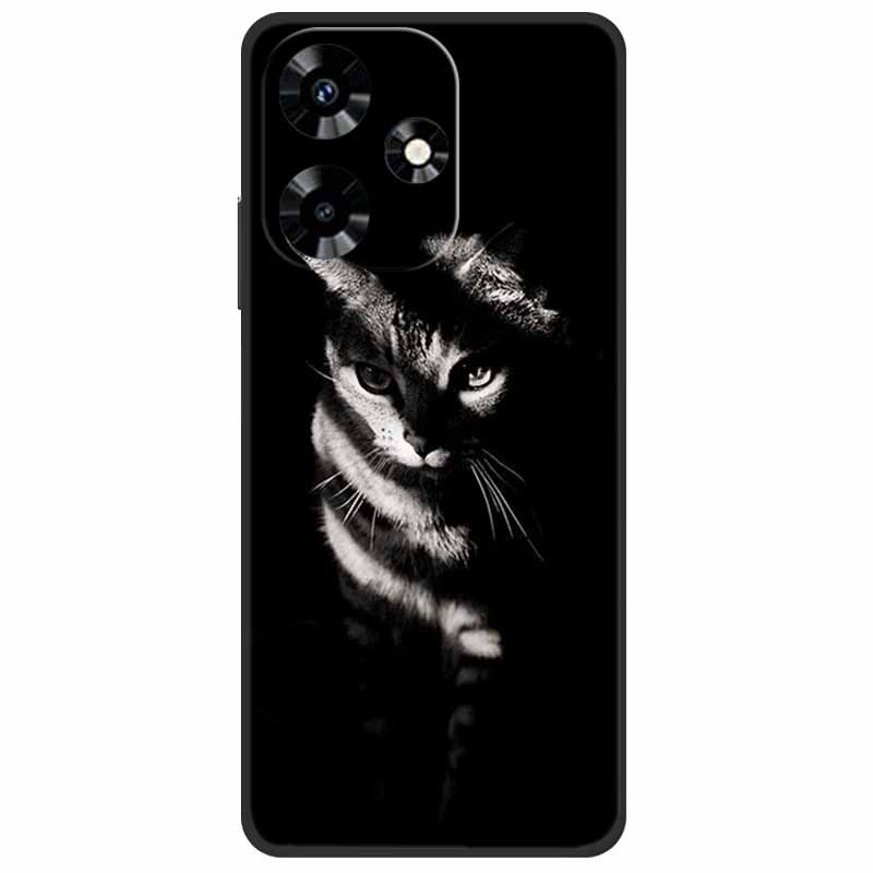 Для Infinix Hot 30i NFC Чехол X669D Силиконовый Волк Лев TPU Мягкий Fundas Для Infinix Hot 30i X669C Hot30i 2023 Защитный Черный Capa