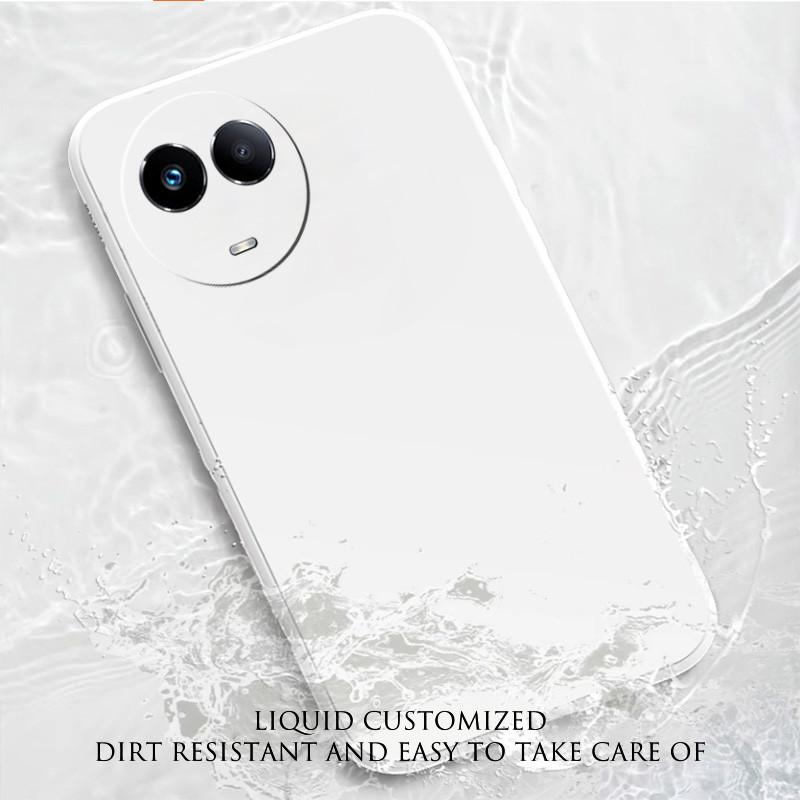 Жидкий силиконовый чехол для Realme 11 10 Pro Plus 11X 11 5G 4G матовый оригинальный жидкий противоударный прямой край ультратонкий защитный мягкий чехол