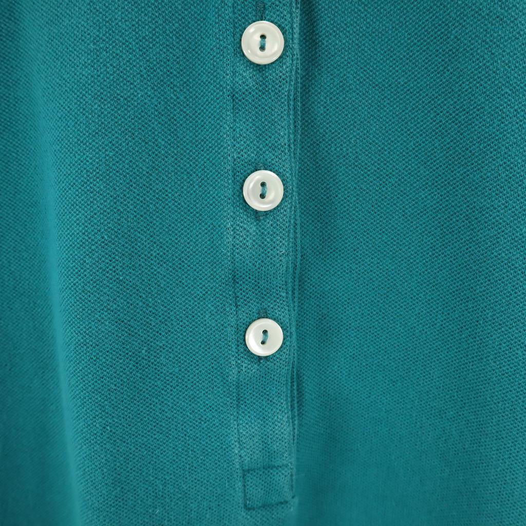 Lacoste Женское поло с коротким рукавом 42 Бирюзовый Палевый Б/У