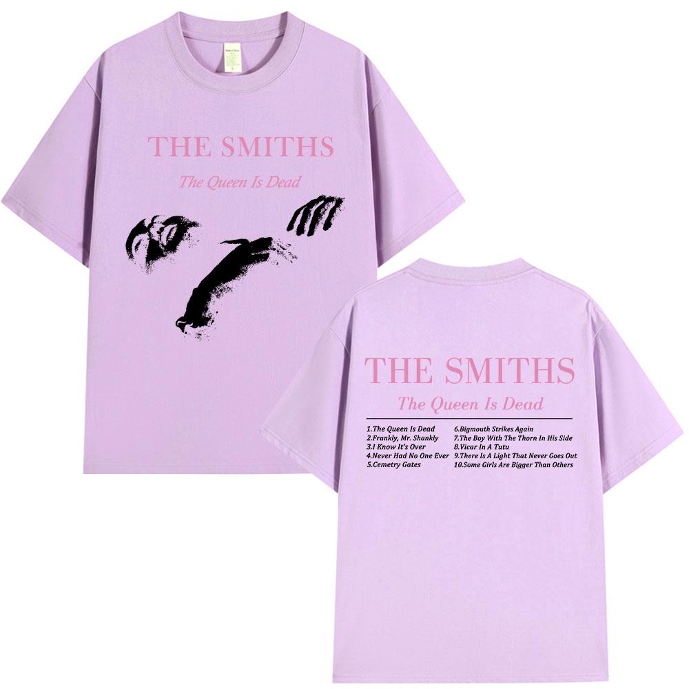 The Smiths Футболка The Queen Is Dead 1980-е Инди Моррисси Оверсайз Футболка Винтажная Панк-рок Группа Футболки Уличная одежда Унисекс