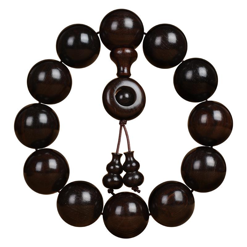 Красный сандал, Черный сандал, Эбеновое дерево, Черный сандал, Бусины Будды, Браслет Вэньвань из сандала 108 бусин.