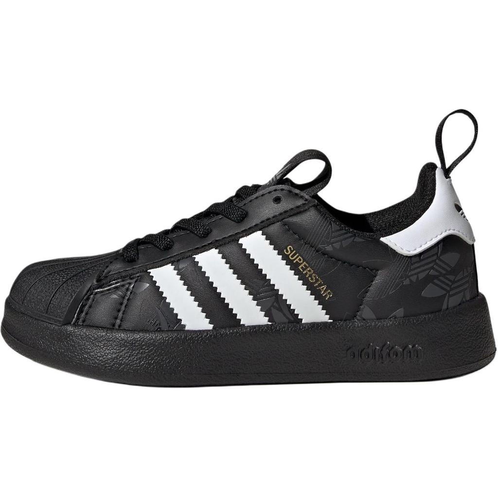 adidas Оригинальные ADIFOM SUPERSTAR 360 C Тканевые Низкие Кеды для Катания на Скейтборде Детские Черные Подростковые JQ5530