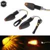 Hot Sale 2X Universal Motorcycle LED Turn Signal Indicators Light Amber Blinker Light 14 Led 12V 2W Short Motorbike Lamp