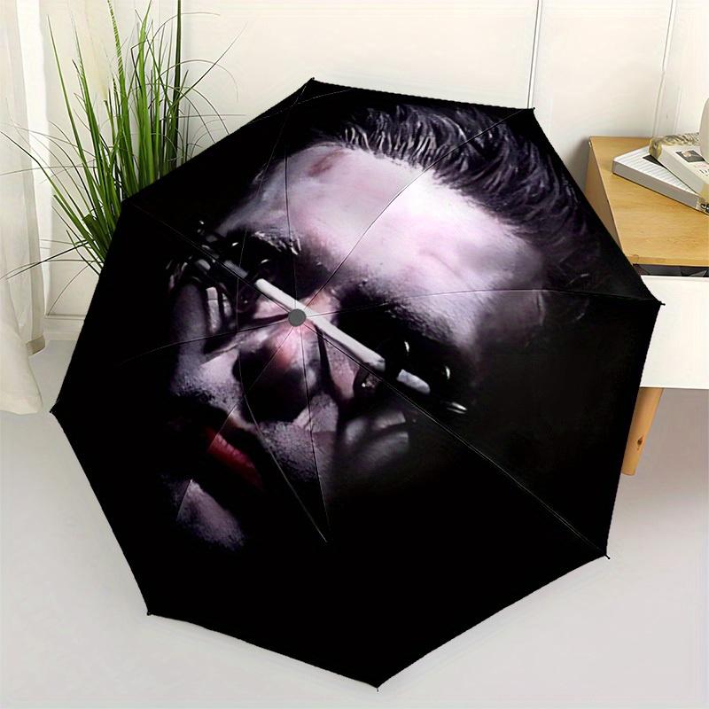 1pc Rammstein Automatic Open/close, Portable Folding Umbrella for Women & Men,Compact Parasol,, Durable Frame yy250809209