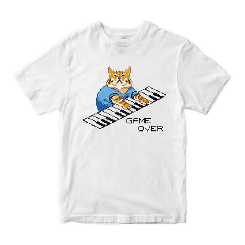 Keyboard Cat Game Over Tshirt Unisexs And Unisexs Sizes (Kit78771)