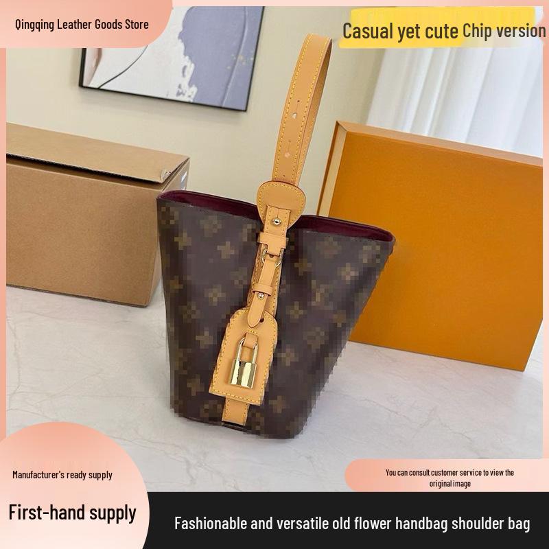 Allinbb 2025 Ретро Сумка с Цветочным Принтом - Универсальная Сумка на Одно Плечо для Женщин