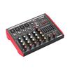 Портативный микшерный пульт Muslady D6 с 6-канальным микшерным эквалайзером и 7-полосным эквалайзером