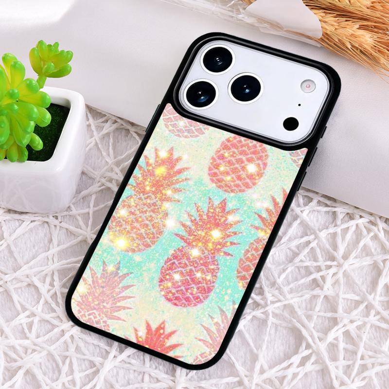 Kawaii Pineapple Art Phone Case for iPhone 17 Air 16 15 11 12 14 13 Pro Max Shockproof Cover