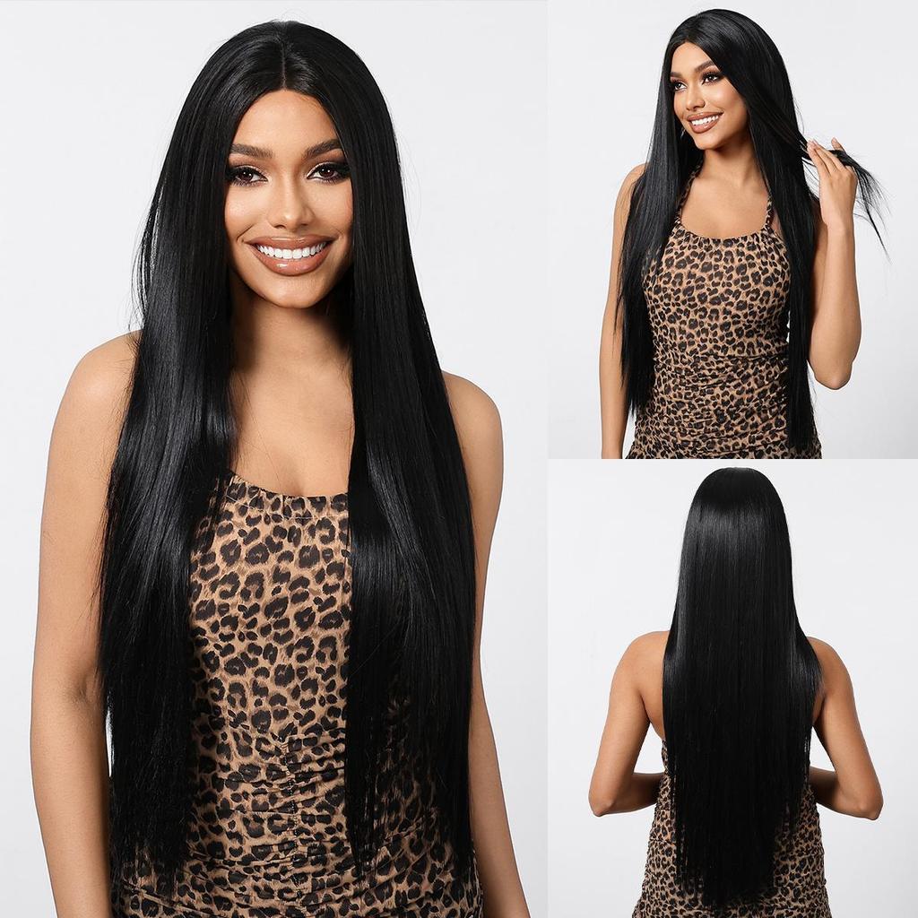 ALAN EATON Длинные синтетические прямые омбре пепельные платиновые блонд парики на шнуровке для женщин, косплей, вечерние волосы высокой плотности, термостойкие