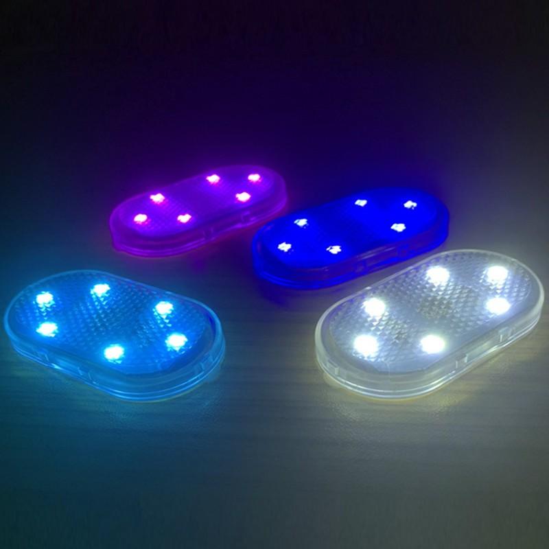 1/3/5pcs Car LED Touch Lights Wireless Interior Light Auto Roof Ceiling Reading Lamps USB Charging Car Atmosphere Light