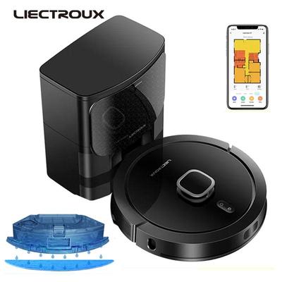 LIECTROUX G7 LDS Робот-пылесос и швабра, самоочищение, лазерный лидар, навигация, карта нескольких этажей, 6,5 кПа, усиление ковра, пробег 180 минут