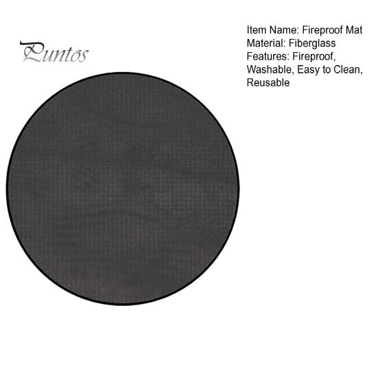 Огнестойкий коврик для кемпинга, круглый коврик для гриля, маслостойкий, водостойкий, многоразовый, дровяной коврик для гриля