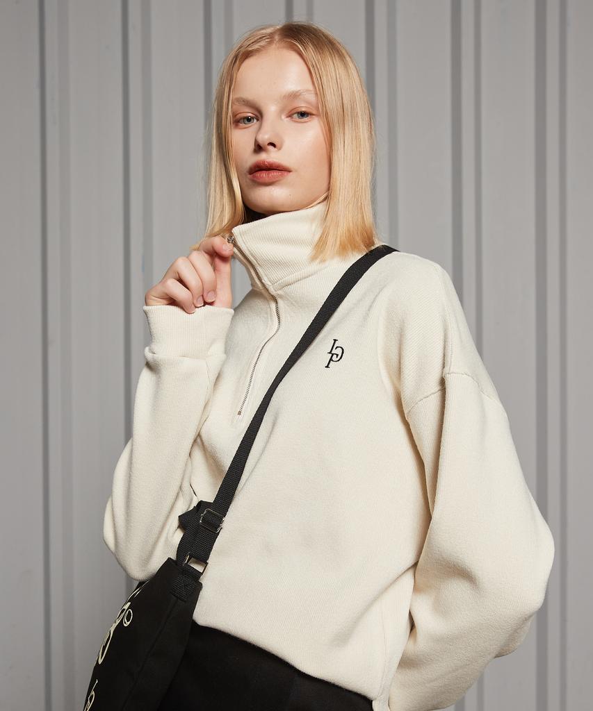 LARTIGENT Lr Half Zip Top(Ivory)