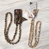 New Phone Chains Accessory Detachable Lanyard Silk Crossbody Strap Long Phone Case Chains Pendant Neck Cute Print Phone Chain