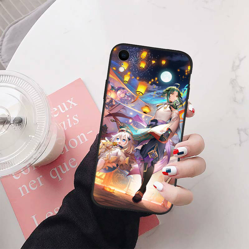 Чехол для телефона Genshin Impact для iPhone 6 6s 7 8 11 12 13 14 15 XS Pro Max XR X SE Samsung S20 S21 S22 S23 S24 FE Ultra S8 S9 S10 Plus Lite S21S S10E