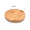 Wood Grain Clear Wooden Reusable Sealing Ring Cup Lid Tea Set Accessories Storage Tank Bamboo Cover