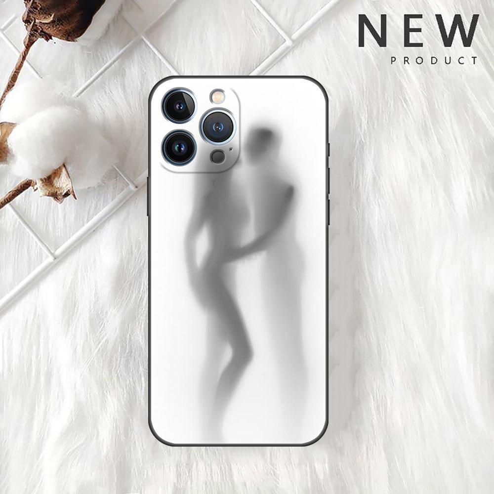 Чехол для Apple iPhone 14 11 13 12 Pro 7 XR X XS Max 8 Plus 6 6S SE 2022 13Pro черный мягкий телефон Funda Sexy Funny Girl