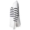Women's knitted sweater 2025 autumn and winter new products European and American cross-border casual stripes loose crew neck pullover sweater