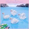Charming Resin Swan Figurines Diy Creative Micro Landscape Desk Decorations