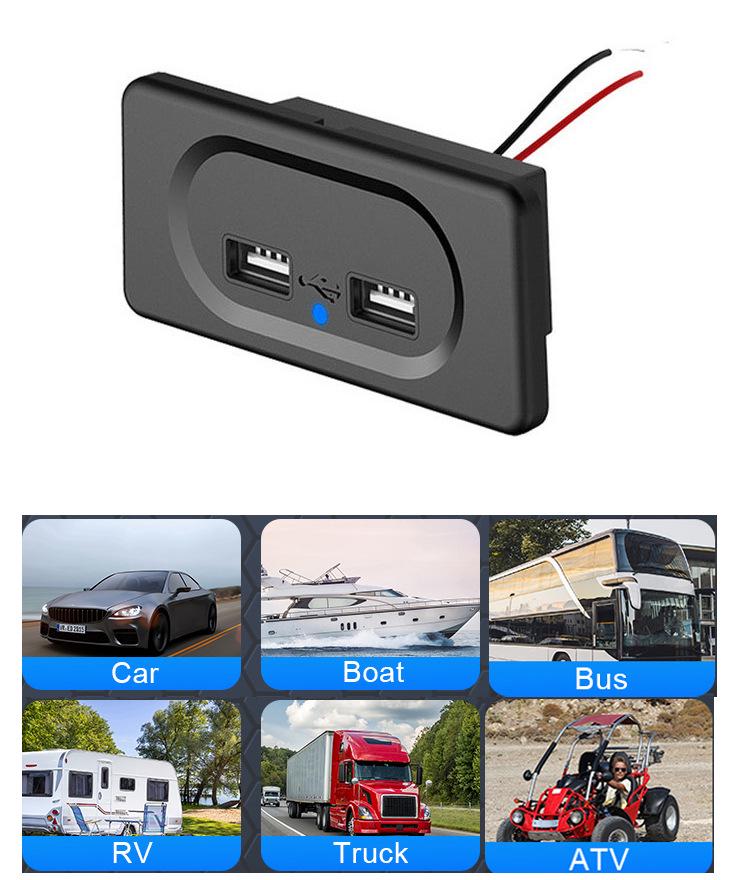 Автомобильное гнездо USB для зарядки 4,8 А - Самый продаваемый товар