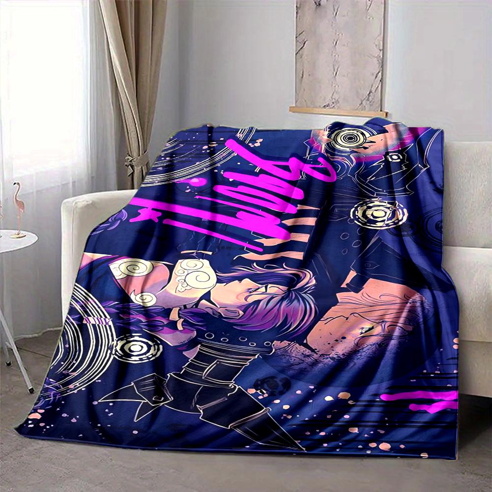 1Pc Space Adventure Journey Flannel Blanket, Soft And Comfortable, Casual Warm, Camping Travel, Christmas, Halloween Xmas Gift S1655