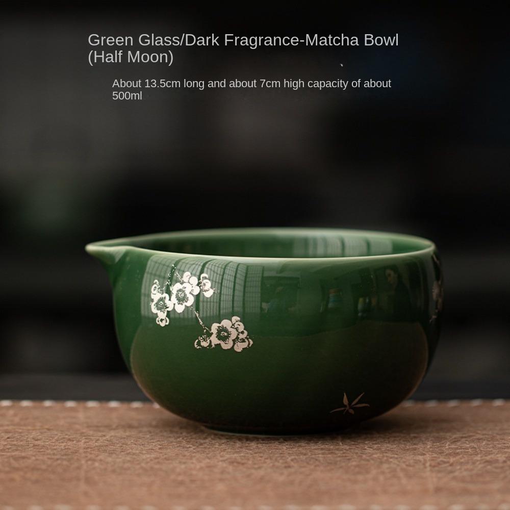 Large Capacity Matcha Bowl Ceramic Green Tea Maker Cup Tea Ceremony Tool for Tea Set Accessories