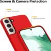 Coque Silicone - BOOLING - pour Samsung S22 - Souple - Haute Résistance - Ultra Slim Léger - Rouge