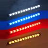 1 Pair Car 12 LED Switchback Flowing Strip Arrow DRL Turn Signal Light General Exterior Lights Arrow Daytime Running Light