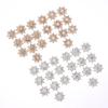 10PCS 16MM DIY Flatback Hairpin Accessories Pearl Buckle Snowflake Buttons Apparel Sewing Rhinestone Button