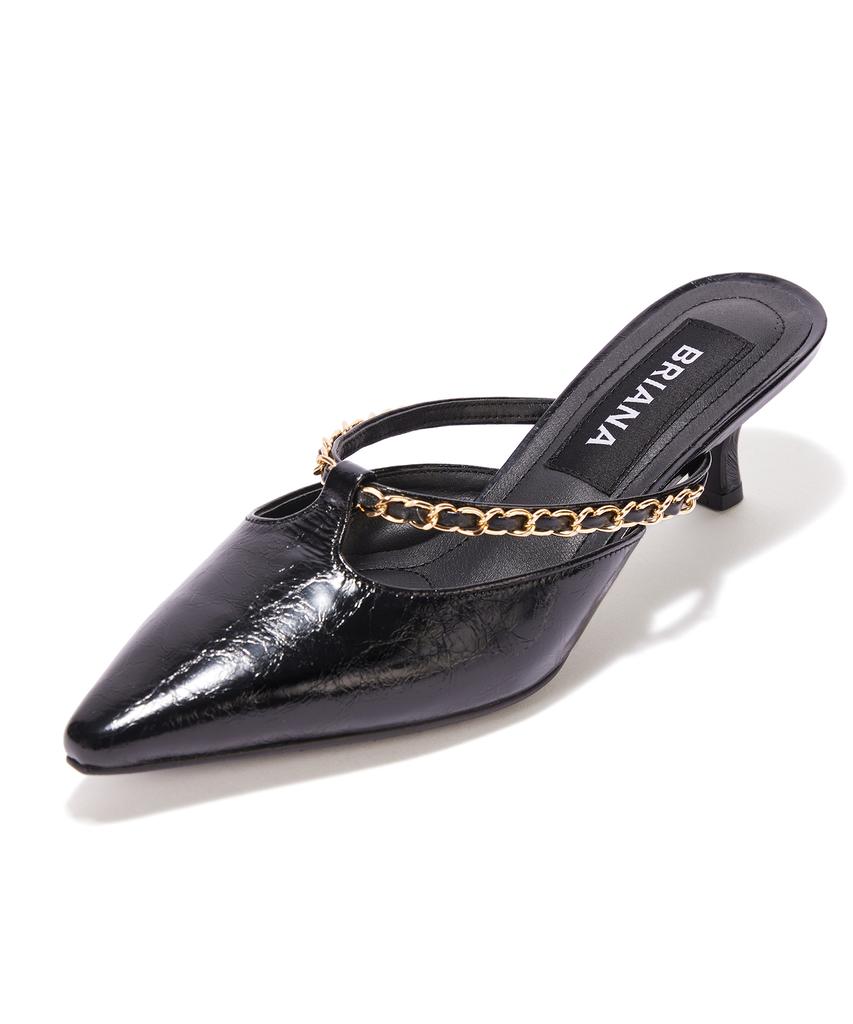 Briana Vintage Chain Mule [Black]