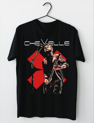 НОВИНКА Футболка с коротким рукавом Chevelle Band Классическая Хлопок Черная Все размеры BT171 Унисекс Футболка